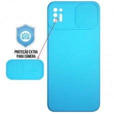 Capa para Motorola Moto G9 Plus - Emborrachada Cam Protector Azul Água